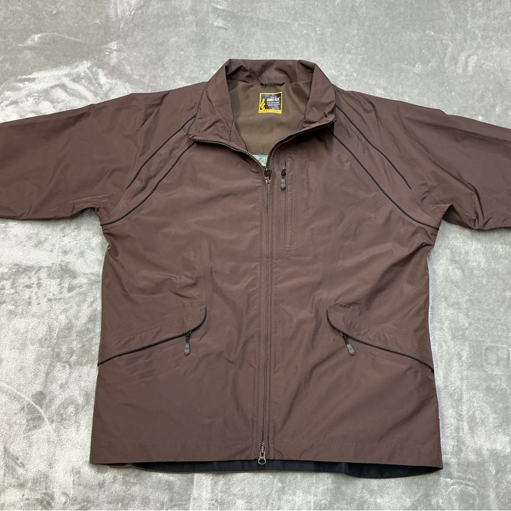 Foresters Golf Gore-Tex Rain Jacket Women’s Large brown waterproof outdoors